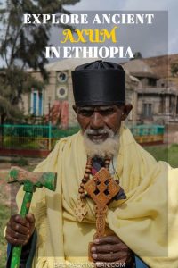 the priest in axum ethiopia with ark of the covenant