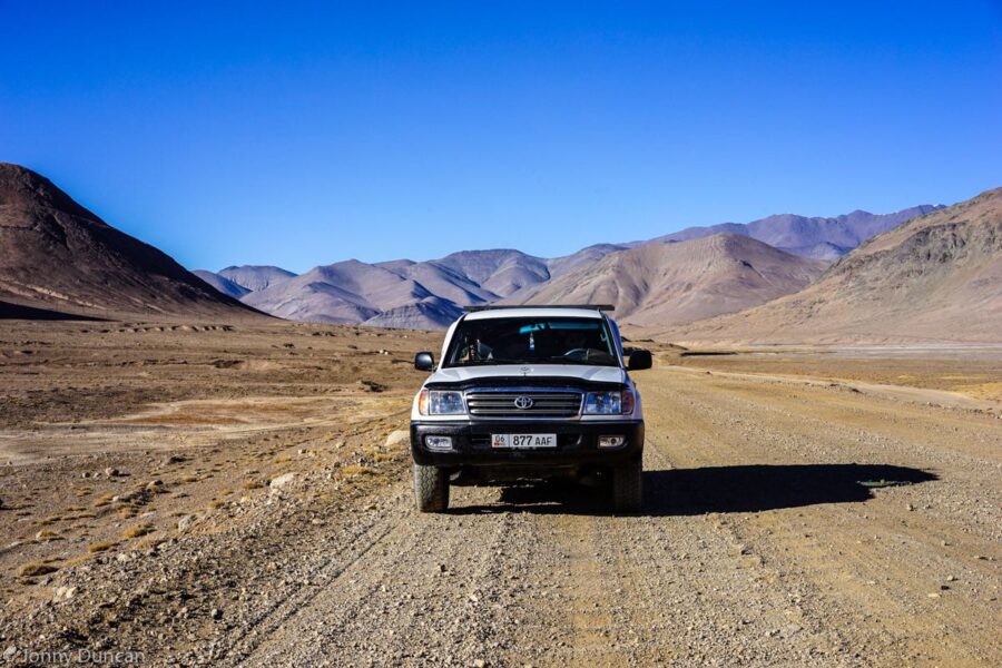 Private 4wd on the Pamir Highway.