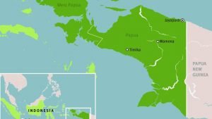 west papua map