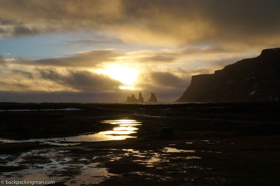 sunset in Iceland 