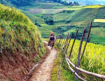 A Laos Itinerary Recommended For You Cheapest Asian country to visit, walking in hills in Laos.